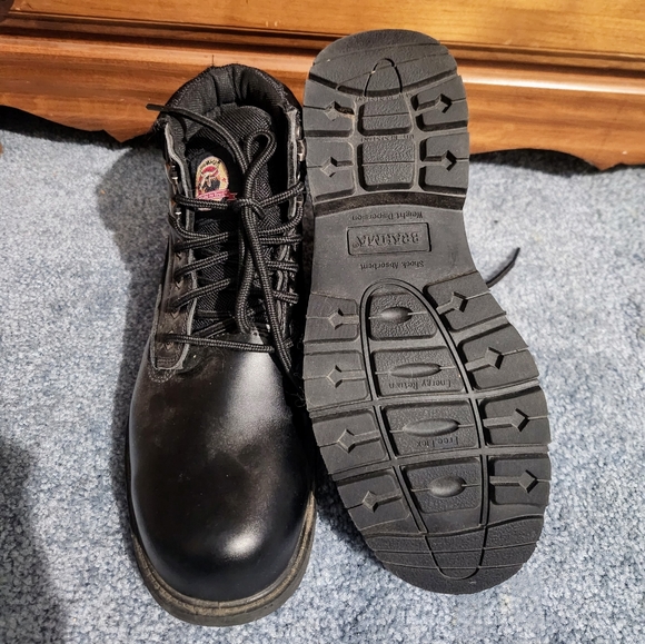 EUC Brahma Mens Wide Steel Toe Boots - Picture 4 of 10